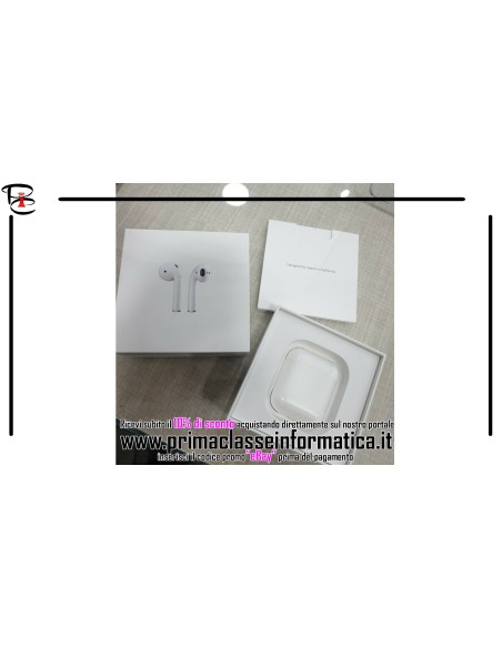 Apple AirPods 2 (2a Generazione) Cuffie Wireless - Bianco (MV7N2ZM/A)