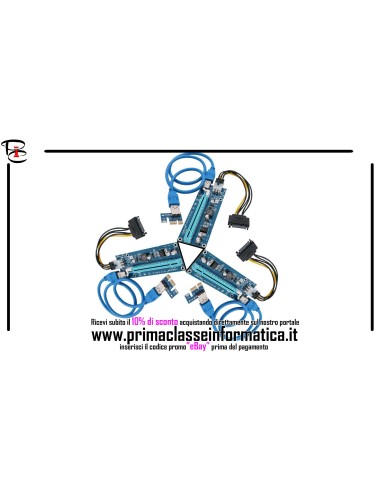 PCI EXPRESS RISER CARD CON LED VER006C PCI-E...