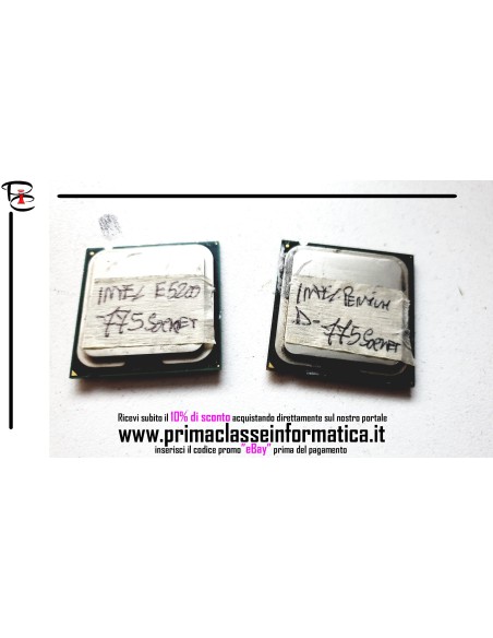 Stock 2PROCESSORI CPU INTEL E5200 2.50GHZ / Pendium D 3.2GHZ socket 775