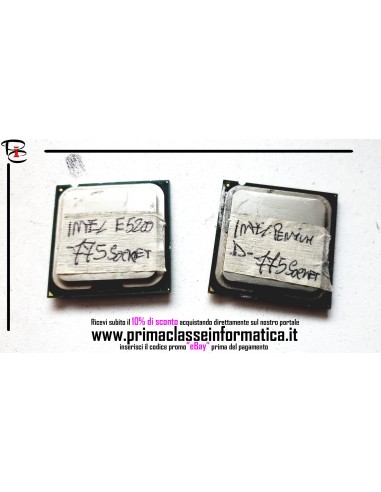 Stock 2PROCESSORI CPU INTEL E5200 2.50GHZ /...