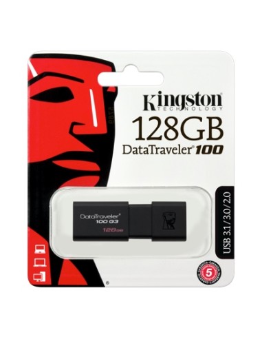 128Gb - Kingston DT100G3/128GB Usb 2.0/3.0/3.1