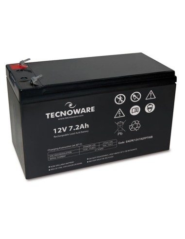 Batteria UPS Ricaricabile 12V 7,2Ah Tecnoware EACPE 12V7A2TWB