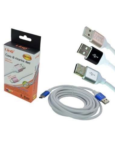 Cavo Ricarica-Dati Usb Type-C 1,5Metri [TPC-9115]