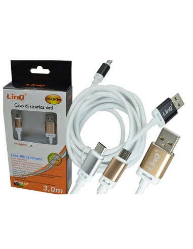 Cavo USB Micro SAMSUNG LinQ 3Metri [S6-QH3M]