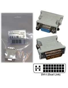Connettore DVI-I (Dual Link) to VGA 15pin - cod. DV-P245