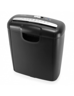 Distruggidocumenti Con Taglio A Striscia 6 Fogli, Cestino Da 10L