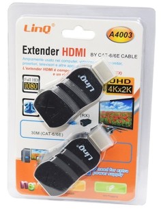 HDMI to Ethernet - 30mt CAT6/6E [A4003]