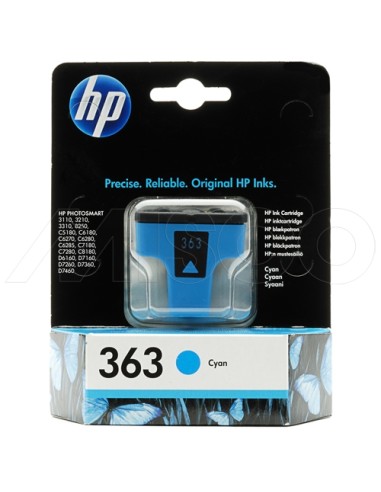 HP Cartuccia d´inchiostro HP 363, Originale, 4 ml, 350 Pagine, Ciano