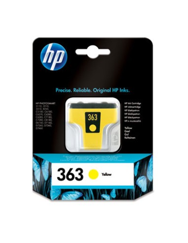 HP Cartuccia d´inchiostro HP 363, Originale, 6 ml, 500 Pagine, Giallo