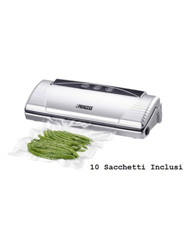 Princess Macchina Sigillante Sottovuoto con 10 Sacchetti 110 W 492967