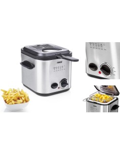 Princess Mini Friggitrice e Set per Fonduta 840 W 1,2 L Argento 182611