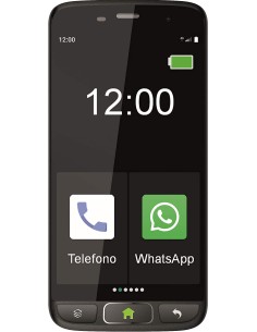 SAIET SMART SENIOR Cellulare Telefono per Anziani STS502 4G con Custodia e pellicola protettiva