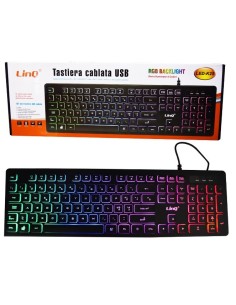 Tastiera USB Gaming Retro-Illuminata - LinQ [led-k25]