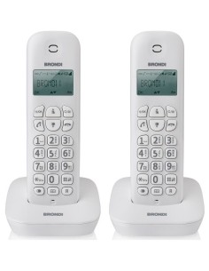 Telefono Cordless BRONDI GALA TWIN Bianco