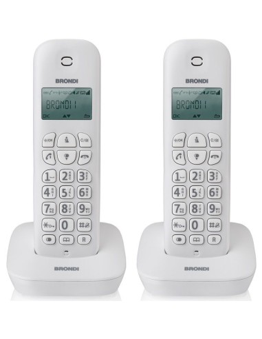 Telefono Cordless BRONDI GALA TWIN Bianco