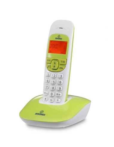 Telefono Cordless BRONDI NICE Bianco/Verde