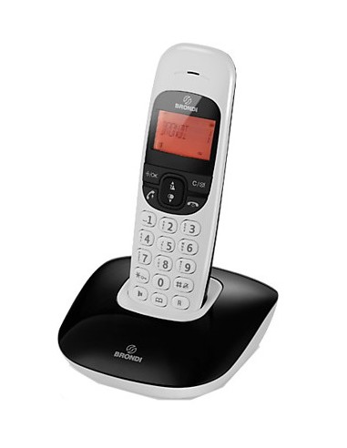 Telefono Cordless BRONDI NICE Nero/Bianco