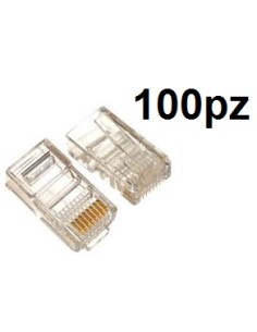 Utility - Plug RJ45 Per Cavo di Rete [Confezione da 100pz]