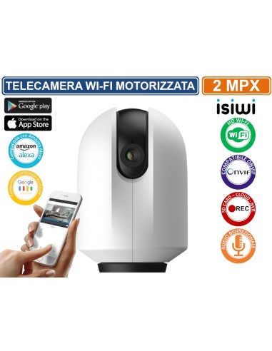 Videocamera Wi-Fi 1080p - isiwi Round Motorizzata