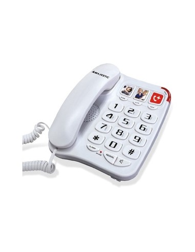 MAJESTIC PHF-BILLY-201-WH Telefono Fisso Billy 201 Bianco