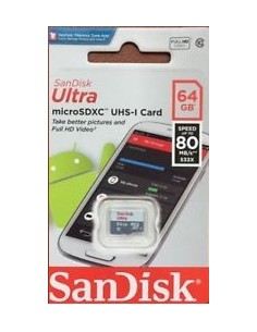 MicroSD 64GB 80mb/s - SanDisk