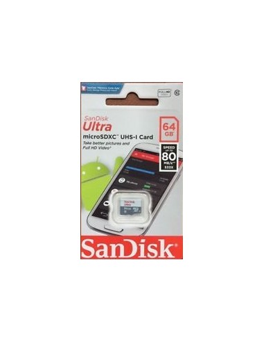 MicroSD 64GB 80mb/s - SanDisk