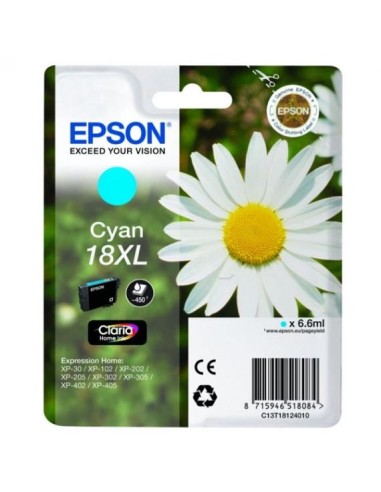 Cartuccia Epson T1812 Cyano Originale