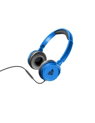 Cuffie con Microfono Music Sound [Blu]