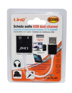 Linq U3060 - Scheda Audio USB dual-channel