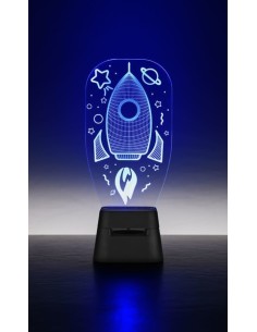 Cassa Luminosa Bluetooth LED LIGHTS Razzo Orso Cuore Pianta