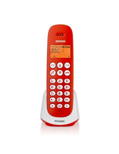 Telefono Cordless BRONDI ADARA Rosso/Bianco