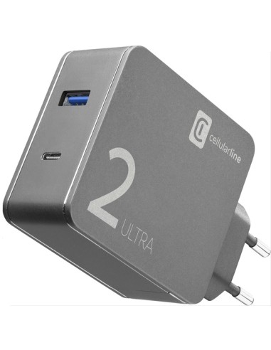 Caricabatterie da Rete - Per NB Dotati di USB-C e Smartphone, 48W con Cavo USB-C to USB-C