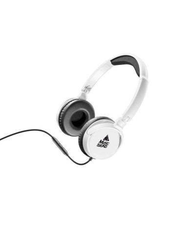 Cuffie con Microfono Music Sound [Bianco]