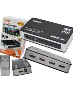 Linq - VK-401P - Swich HDMI 4IN 1OUT  con telecomando