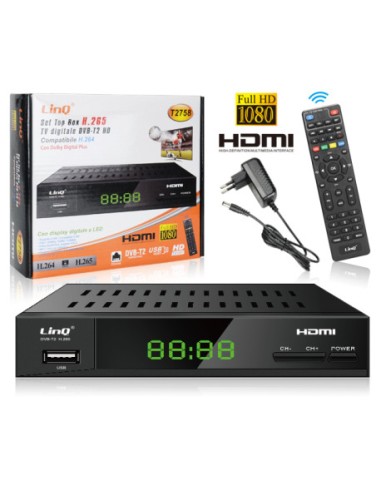 LinQ Decoder DVB-T2 T2758
