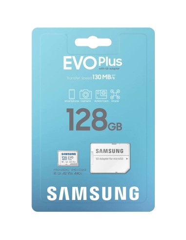 MicroSD 128GB - EVO PLUS 130/60mb/s + Adattatore - SAMSUNG