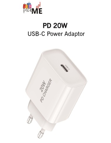 Power Adapter USB-C 20W PickMe-Up [C1822]