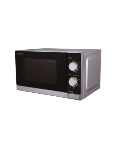 SHARP FORNO MICROONDE + GRILL 20LT 800W SILVER