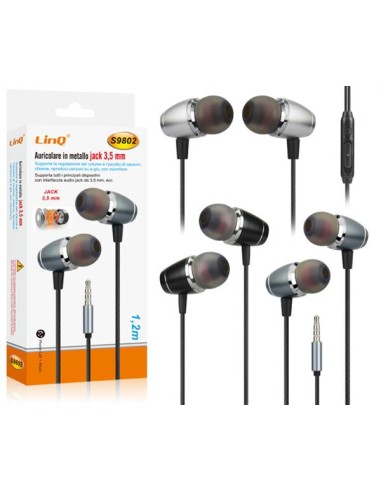 Auricolari In Ear Jack 3,5 LinQ [S9802]