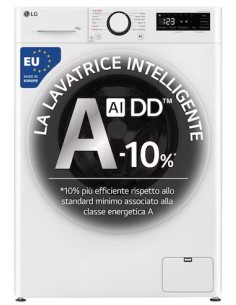 Lavatrice 10Kg - LG F4R3010NSWW Serie R3 Classe A-10% 1400 giri